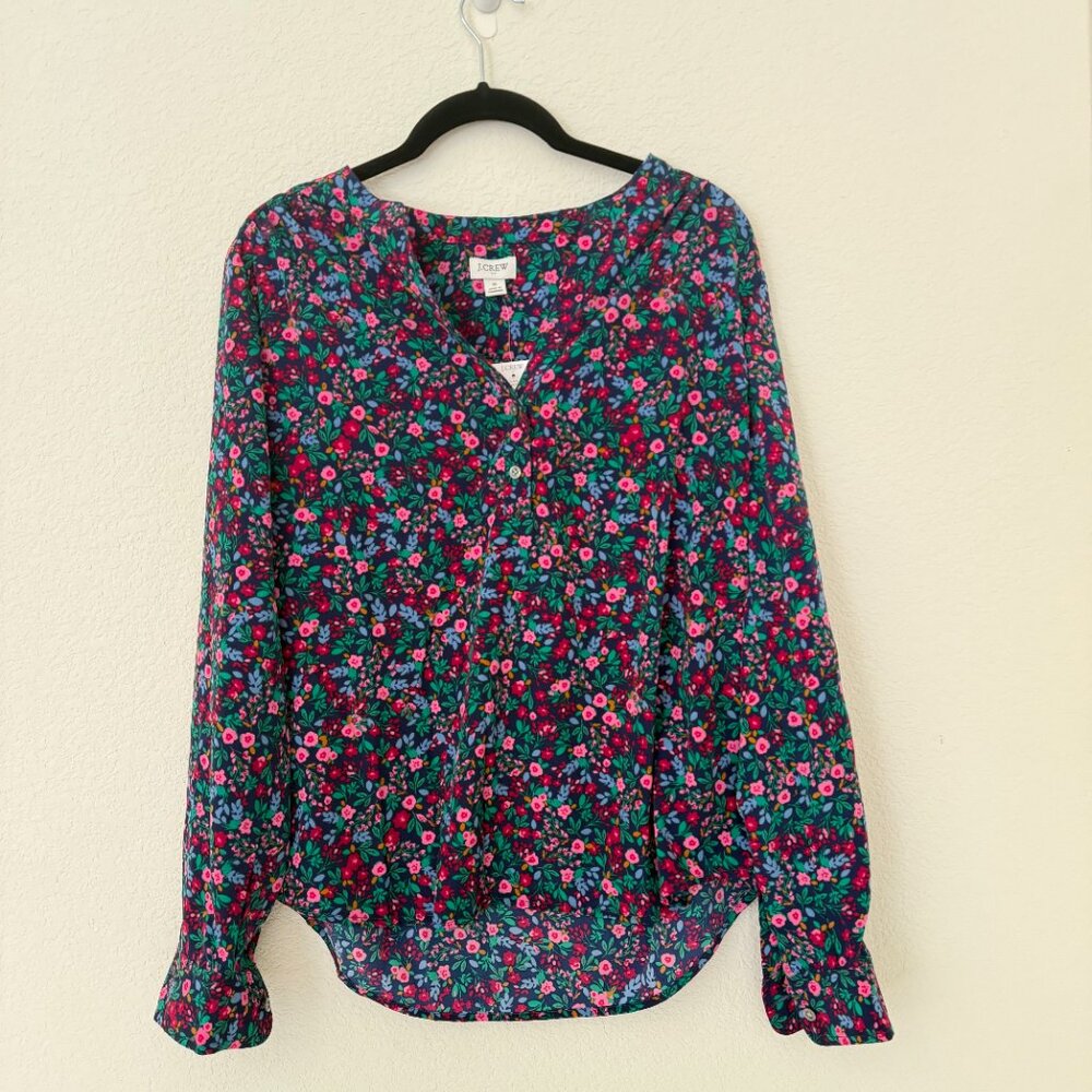 NWT J. Crew Factory Floral Button Down
